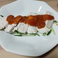 くみことムック's cooksnap of when they made 高たんぱく★鶏ささみと豆腐の韓国風棒棒鶏.