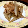 カルダモン100's cooksnap of when they made 豚ごぼうソテー★魚醤バルサミコ.