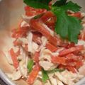 pioney63's cooksnap of when they made 人参・鶏ささみの明太子和え.