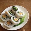 しみべん's cooksnap of when they made カリフォルニアロール風のり巻き☆運動会に.