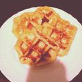 sakupyonn's cooksnap of when they made おからワッフル☆ハ～チミツ・レモン♪.