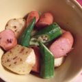 カバゴン's cooksnap of when they made さといもジャーマン.