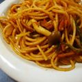 mmameco's cooksnap of when they made ケチャップで懐かしのナポリタンスパゲティ.