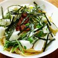 ティアード's cooksnap of when they made ＊梅肉と塩昆布の和風パスタ＊.
