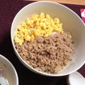 かめろん0804's cooksnap of when they made お弁当にも使える！そぼろ親子丼☆.