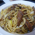 ブタちゃんのあんこ's cooksnap of when they made 塩秋刀魚＆焦がしネギの和風パスタ.