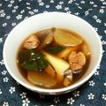 Ly_ask's cooksnap of when they made 鶏肉とほうれん草のお雑煮☆麺つゆにも.