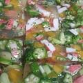 ここのしっぽ's cooksnap of when they made カラフル野菜の寒天寄せ.