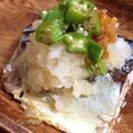 スワパパ's cooksnap of when they made サバの塩焼き✿梅おくらみぞれのっけ.