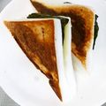 ウメ吉さん's cooksnap of when they made チーズ&ハム、海苔のはんぺんサンド.