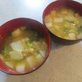 チョコチョコかえる's cooksnap of when they made 絶品♪かぶと油揚げの味噌汁☆.
