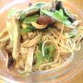 salymama's cooksnap of when they made 簡単しゃきしゃき♬レタスパスタ.