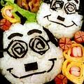 ゴチソウサマ's cooksnap of when they made 加トちゃん!!パパキャラ弁.