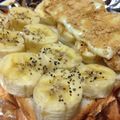tm63's cooksnap of when they made ハニーばなな塩チーズとーすと✩.
