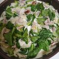 みき☆ハチ's cooksnap of when they made 小松菜と豚肉のクリーム煮.