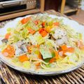 料理男子部🍻's cooksnap of when they made フライパンひとつで出来るスープパスタ.