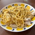 クック1FTIXP☆'s cooksnap of when they made 【ワンパン】塩昆布のカルボナーラ風パスタ.