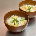 Etsu☆ko's cooksnap of when they made 味噌汁　大根と油揚げ.