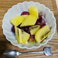 ももゆみ1230's cooksnap of when they made キウイ＆ぶどうのヨーグルト.