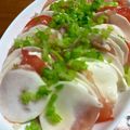 めぐちくりん's cooksnap of when they made 蕪と生ハムとモッツァレラのカプレーゼ.
