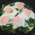 ゆるмαмα's cooksnap of when they made ほうれん草の巣ごもり風目玉焼き✨.