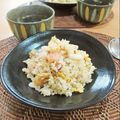 イベ長's cooksnap of when they made 海老チャーハン(卵、ネギを入れて).