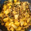 ラフロイグ31年's cooksnap of when they made ＊じゃがいもとひき肉のカレー粉炒め＊.