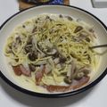 attunIIO's cooksnap of when they made キノコのクリームパスタ.