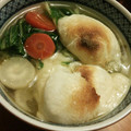 ぴょんたろりん's cooksnap of when they made うちのお雑煮♪鶏だしと水菜が決めて.