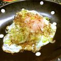 海理ママ's cooksnap of when they made ねぎ・おかかタップリ♡目玉焼き.