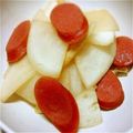 みしね's cooksnap of when they made 大根とウインナーの麺つゆ炒め.