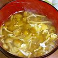 わかめめめ's cooksnap of when they made 豆腐なめこ卵のコンソメとろスープ.