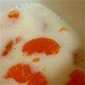 一輝❤葉月's cooksnap of when they made ビタミンたっぷり柿の牛乳寒天♡.