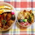 komutatata's cooksnap of when they made ハム＆ちくわで　お弁当箱に✿お花畑✿.