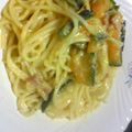 どんころ's cooksnap of when they made かぼちゃの❤クリームパスタ.