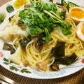 時花菜's cooksnap of when they made おせちリメイク♪昆布巻き♪パスタ.