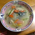 nokomori's cooksnap of when they made 餅入り中華ス−プ.