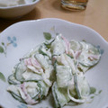 ＊mame＊'s cooksnap of when they made きゅうりとハムの粒マスタードマヨサラダ♪.