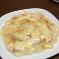 mii9171's cooksnap of when they made しあわせになれる餅ピザ.