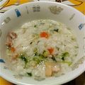 さるちゃん's cooksnap of when they made ☆鶏ガラスープで作る七草粥☆.