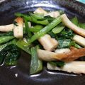 mipon933's cooksnap of when they made 簡単美味しい☆小松菜とちくわの炒め煮♪.