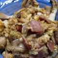 ♩キティ♩'s cooksnap of when they made きのことベーコンのふんわり卵炒め.