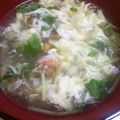 カーコリニスタ's cooksnap of when they made なめこ＆カニかまの中華かき玉スープ.