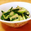 Horry123's cooksnap of when they made ニラとキュウリの塩！白ゴマ！あえ.