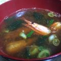 e555's cooksnap of when they made 甘エビの頭で♬コクうま味噌汁.