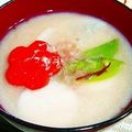 Laceyblue's cooksnap of when they made お雑煮　京風.