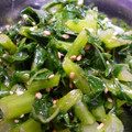 reiyan1956's cooksnap of when they made 捨てない　大根葉の和え物.