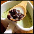 猫ジャック's cooksnap of when they made 抹茶あずきホットミルク☆.