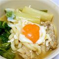 ♡Maya♡'s cooksnap of when they made 鶏肉と白菜入り味噌煮込みうどん・卵入り.