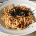 かしゃへい's cooksnap of when they made めんたいバター焼うどん.